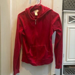 Red soft hoodie